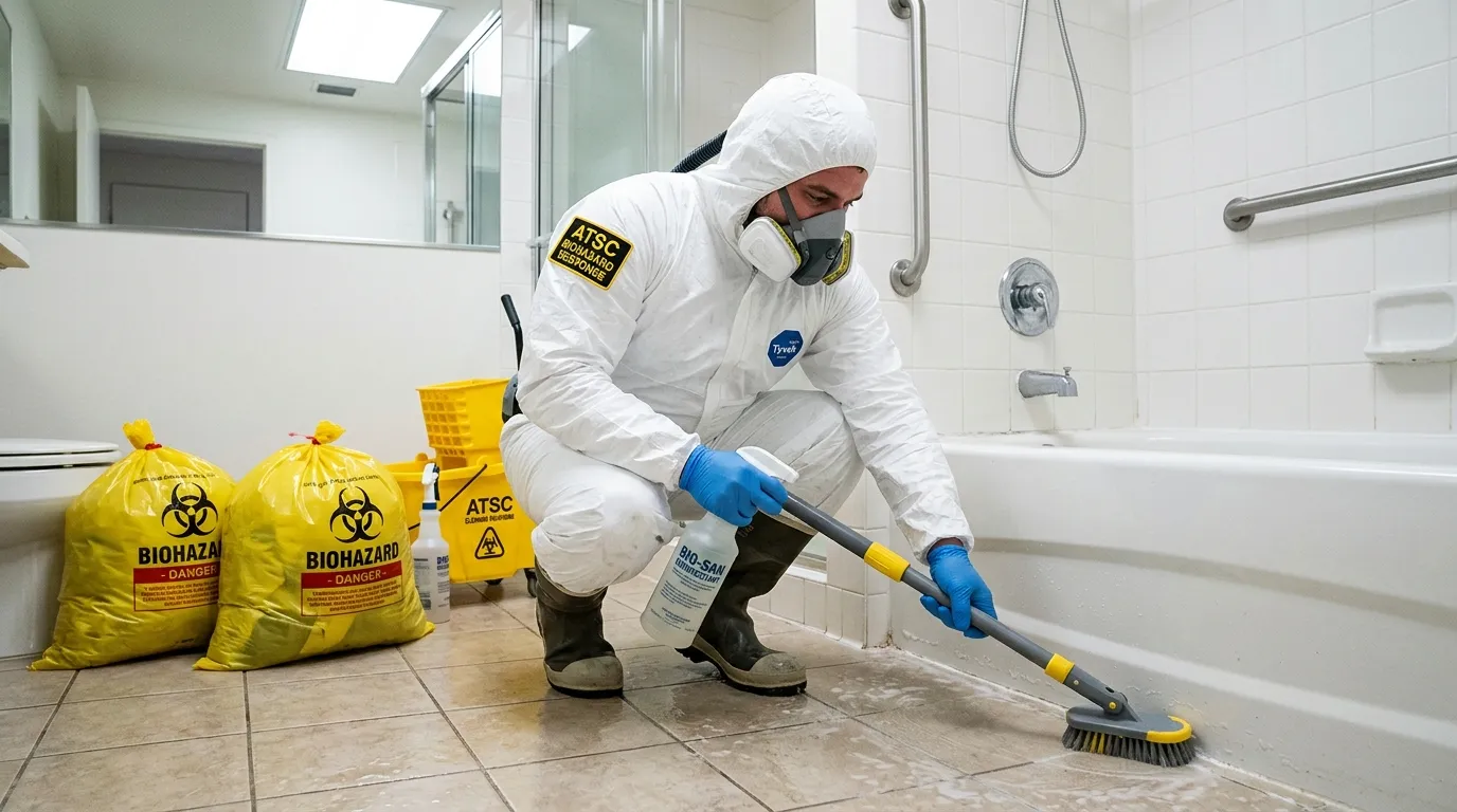 Decontamination equipment deployed for Blood Cleanup in Plainville